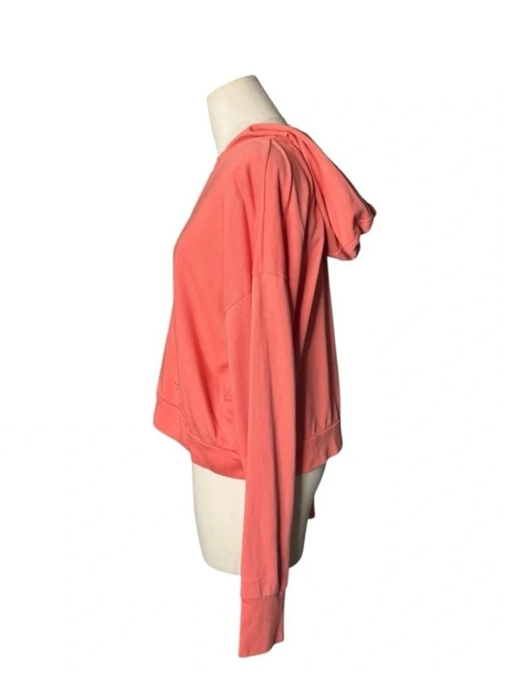 Sweaty Betty After Class Coral Cropped Hooded Lightweight Long Sleeve - Picture 5 of 6